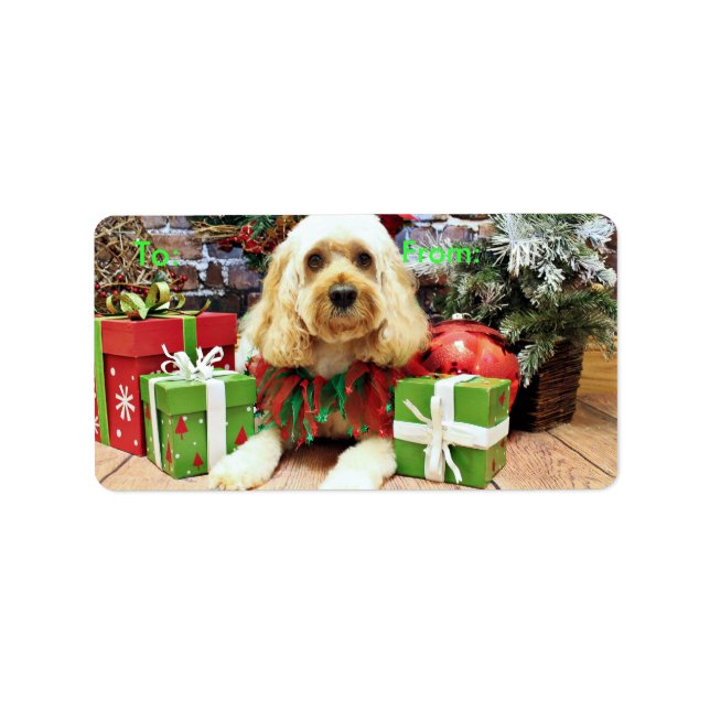 Christmas - Cockapoo - Buddy Label (Front)