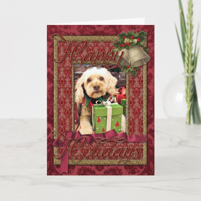 Christmas - Cockapoo - Trailer Holiday Card (Front)