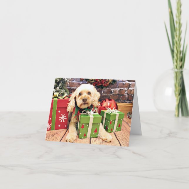 Christmas - Cockapoo - Trailer Holiday Card (Front)