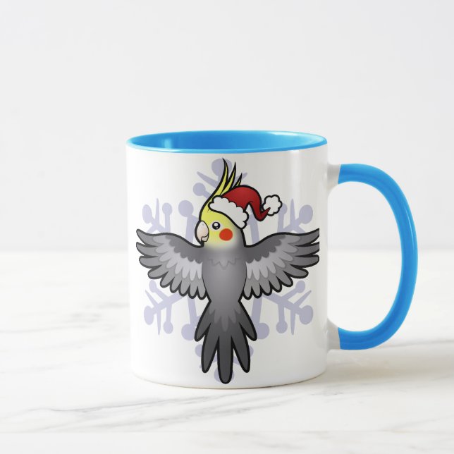 Christmas Cockatiel Mug (Right)