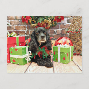 Christmas - Cocker Spaniel - Lily Holiday Postcard