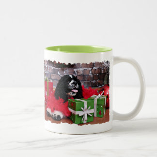 Christmas - Cocker Spaniel - Maggie Two-Tone Coffee Mug