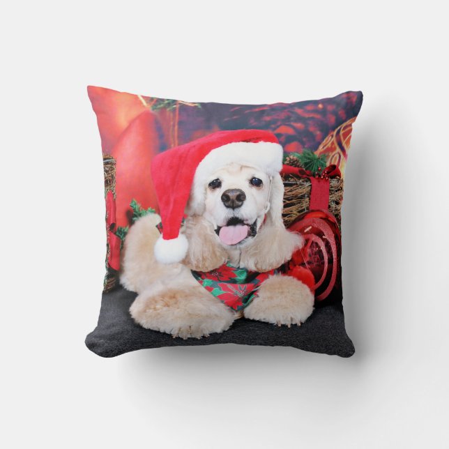 Christmas - Cocker Spaniel - Tobey Cushion (Front)