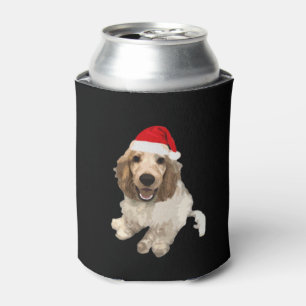 Christmas Cocker Spaniel (White) Essential T-Shirt Can Cooler