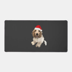 Christmas Cocker Spaniel (White) Essential T-Shirt Desk Mat