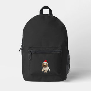 Christmas Cocker Spaniel (White) Essential T-Shirt Printed Backpack
