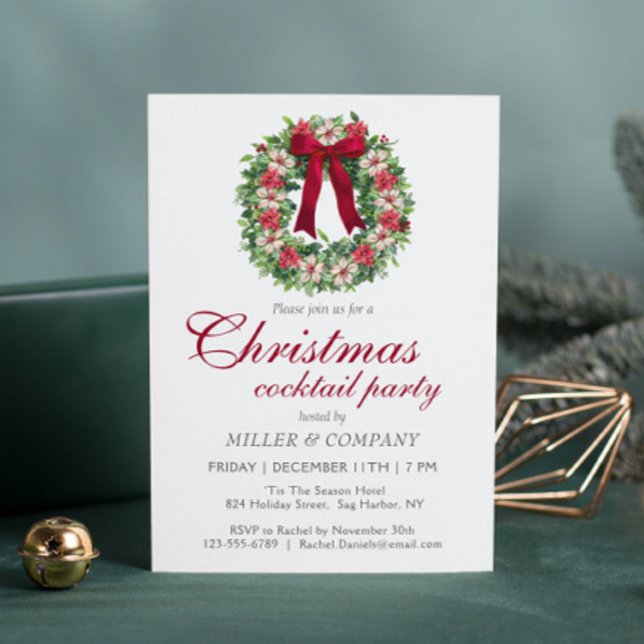 Christmas Cocktail Party Corporate Christmas Party Invitation (Creator Uploaded)