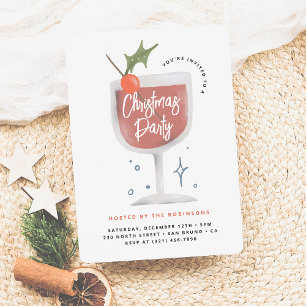 Christmas Cocktail Party Fun & Festive Drinks Invitation