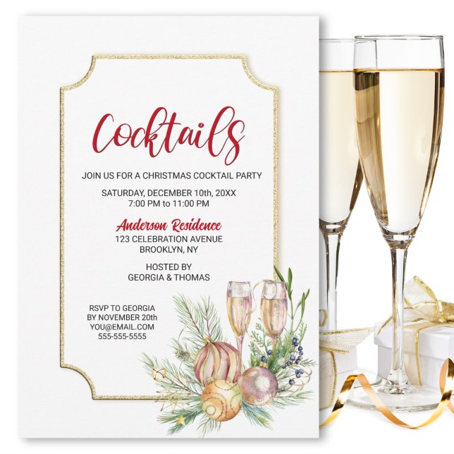 Christmas Cocktail Party Invitation (Creator Uploaded)