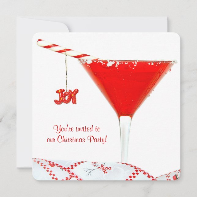 Christmas Cocktail Party Invitation (Front)