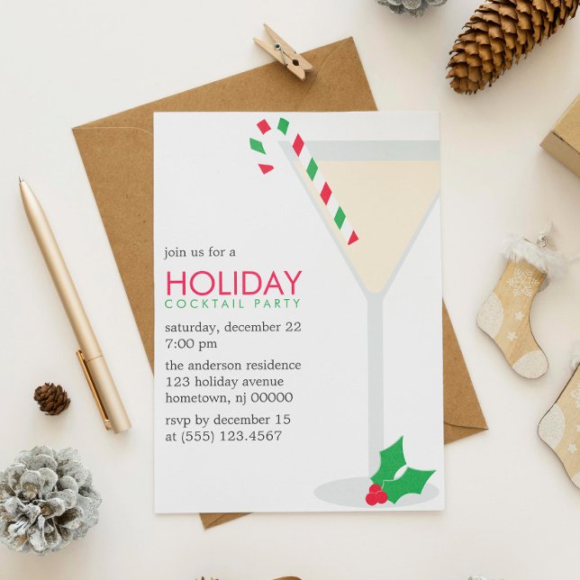Christmas Cocktail Party Invitations (Creator Uploaded)