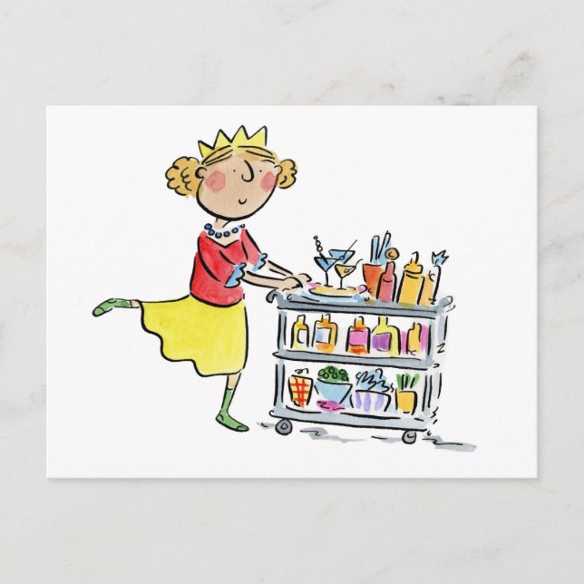 Christmas Cocktails Postcard (Front)