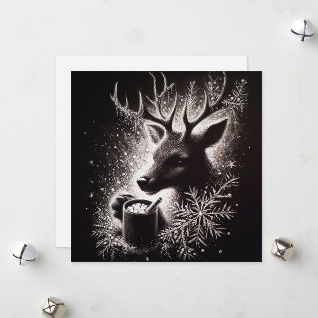 Christmas Cocoa Celebration Holiday Card (Front/Back In Situ)