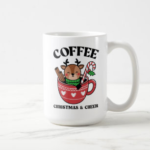Christmas Coffee Cup With Festive Decorations