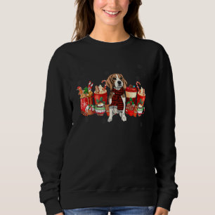 Christmas Coffee Drink Beagle Dog Sweatshirt