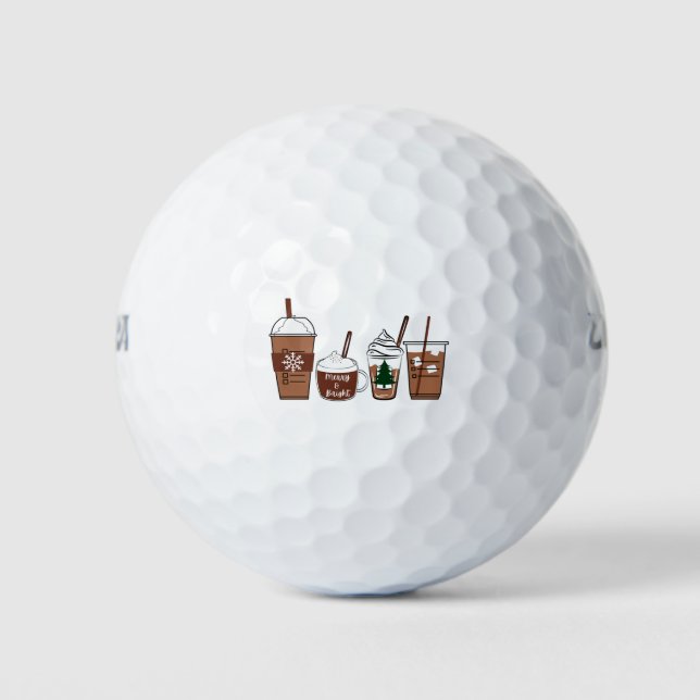 Christmas Coffee Golf Balls (Front)