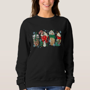 Christmas Coffee Latte  Coffee Xmas Pyjamas Snowma Sweatshirt