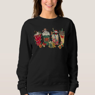 Christmas Coffee Latte Spice Matching Family Pjs P Sweatshirt