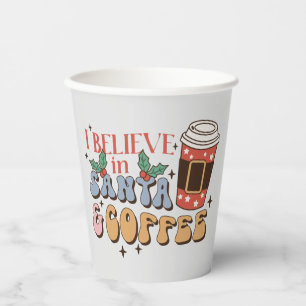 Christmas Coffee Santa and Coffee Paper Cups