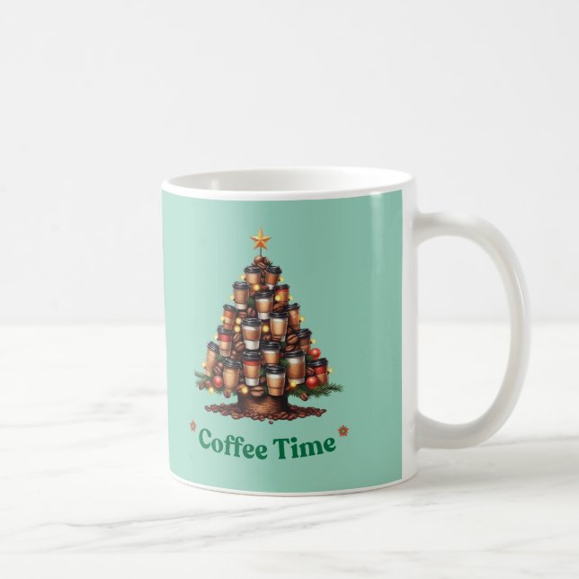 Christmas Coffee Tree Coffee Mug (Right)