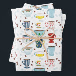 Christmas Coffees Cup of Cosy Wrapping Paper Sheet<br><div class="desc">Is there anything cosier than a cup of coffee next to the Christmas tree?</div>