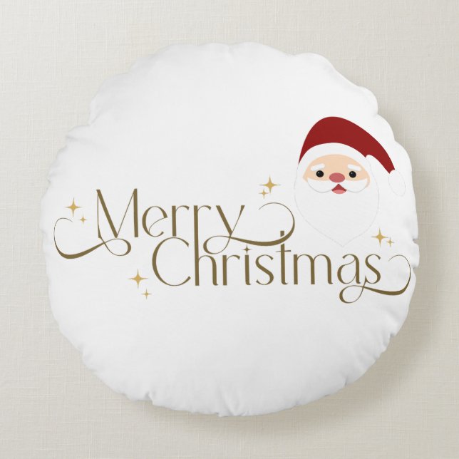 Christmas Cojín papa noel Round Cushion (Front)