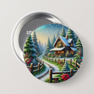 Christmas Collage 7.5 Cm Round Badge