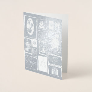 Christmas collage foilcard foil card