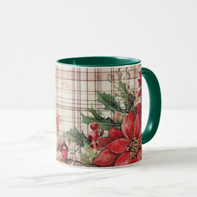 Christmas Collage Mug Junk Journal Var08 (Front Right)