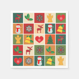 Christmas Collage Napkin