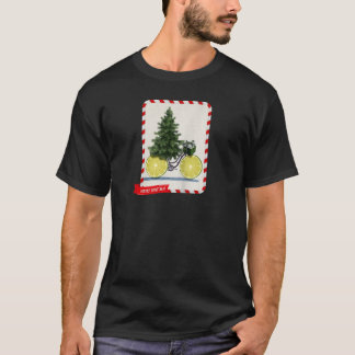 Christmas Collage Noel Tree Christmas Garland Ligh T-Shirt