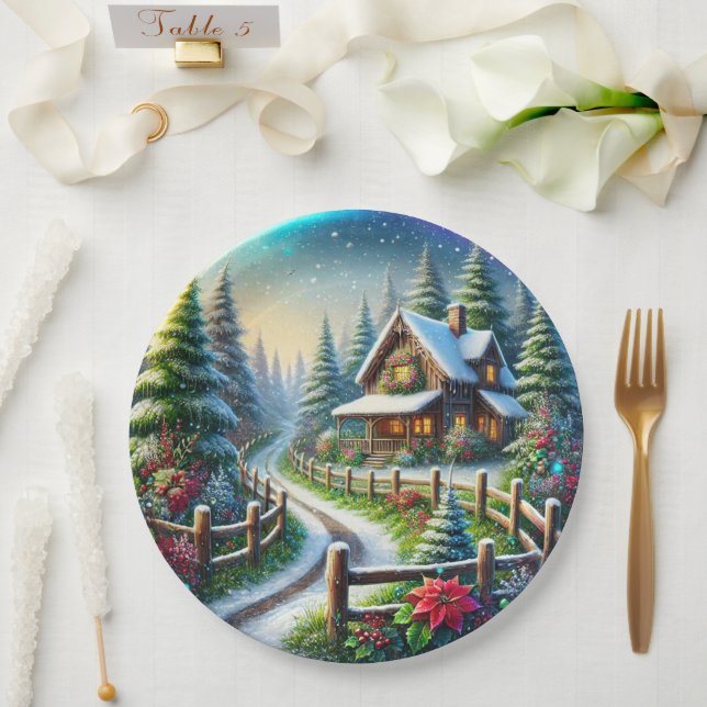 Christmas Collage Paper Plate (Wedding)