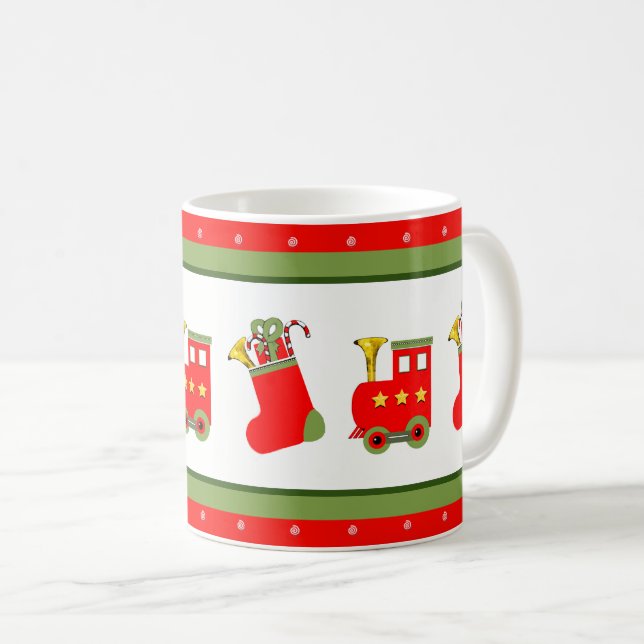 Christmas Collectable Train Coffee Mug (Front Right)