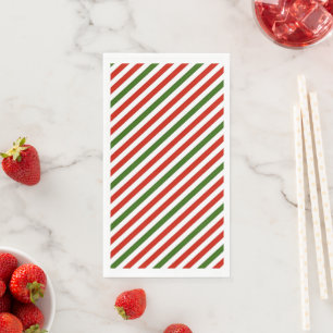 Christmas colour stripes, napkin
