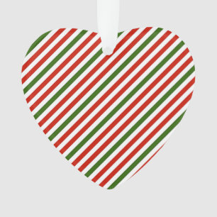Christmas colour stripes ornament