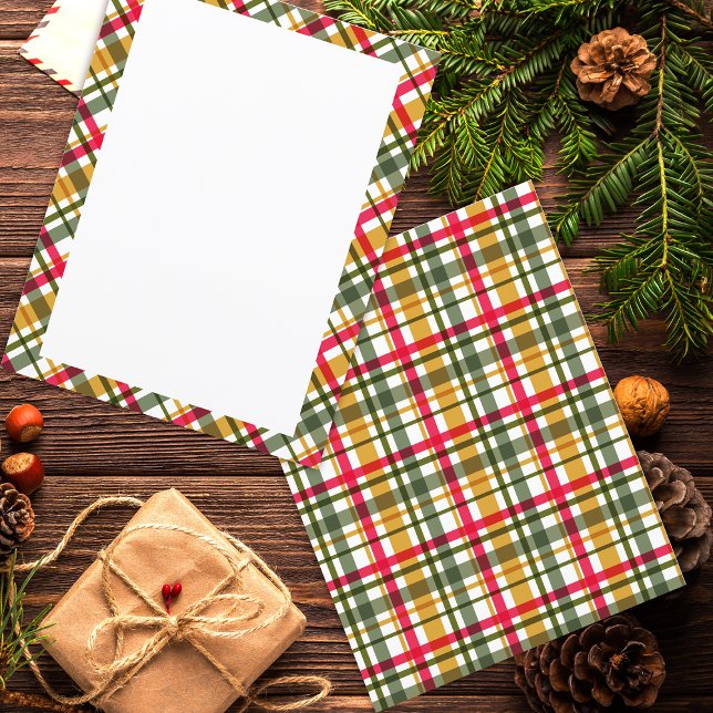 Christmas Colours Plaid Blank (Creator Uploaded)