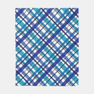 Christmas Colours Plaid  Fleece Blanket