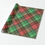 Christmas colours plaid pattern wrapping paper<br><div class="desc">Red and green Christmas plaid pattern.</div>