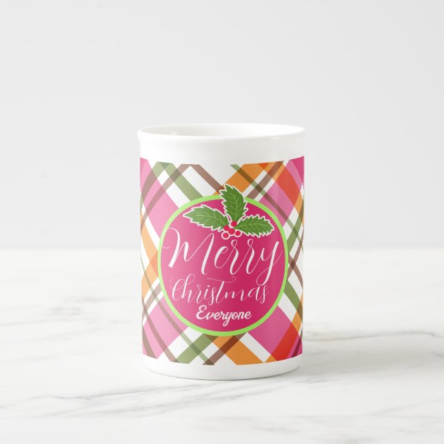 Christmas colours Plaid Speciality Mug (Front)