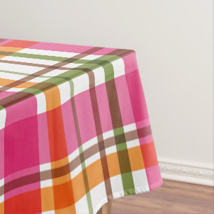 Christmas Colours Plaid Tablecloth