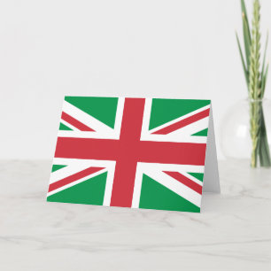 Christmas Colours Union Jack Holiday Card