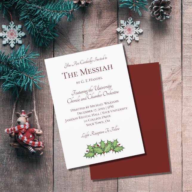Christmas Concert Classical Music Invitation (Creator Uploaded)