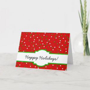 Christmas Confetti •  Red Hot Cinnamon Sprinkles Holiday Card