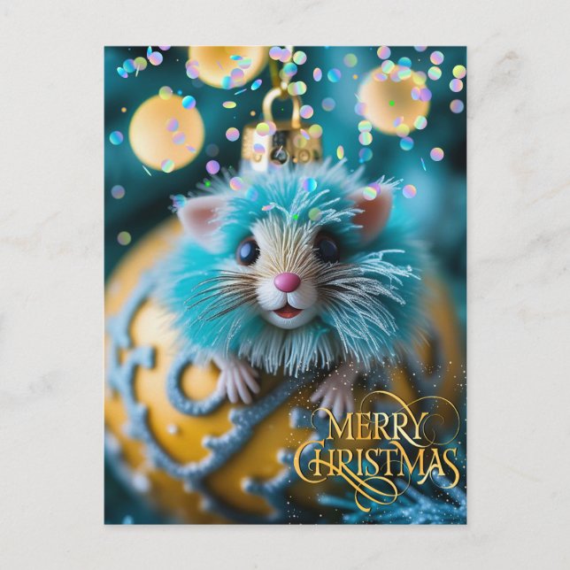 Christmas. Congratulation.  Postcard (Front)