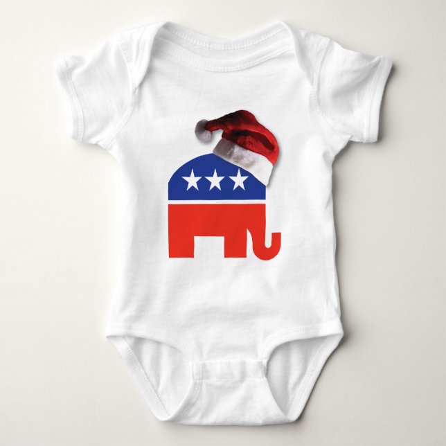Christmas Conservative Baby Bodysuit (Front)