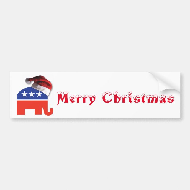 Christmas Conservative Bumper Sticker (Front)