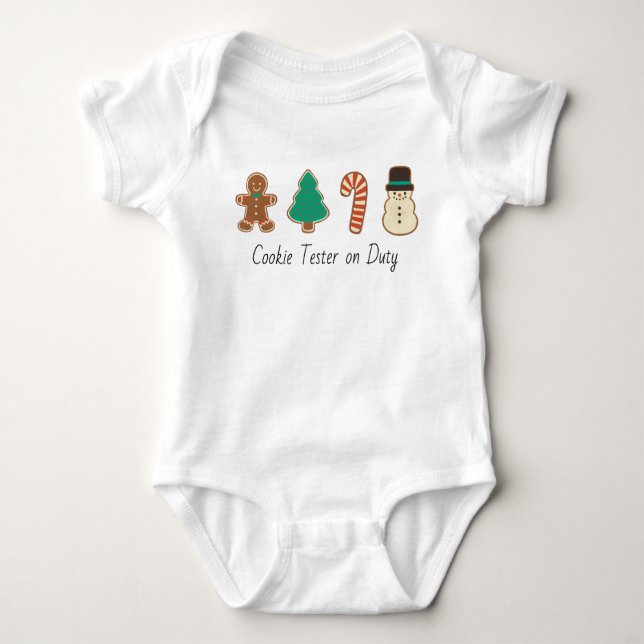 Christmas Cookie  Baby Bodysuit (Front)