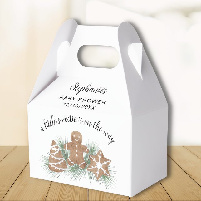 Christmas Cookie Baby Shower Favour Box (Creator Uploaded)