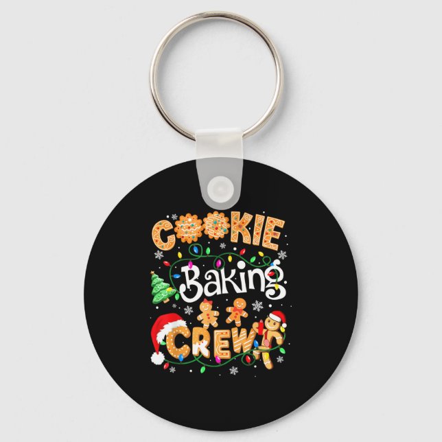 Christmas Cookie Baking Crew Cookie Crew Family Ch Key Ring (Front)
