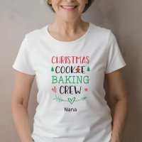 Christmas Cookie Baking Crew Family Adult Name